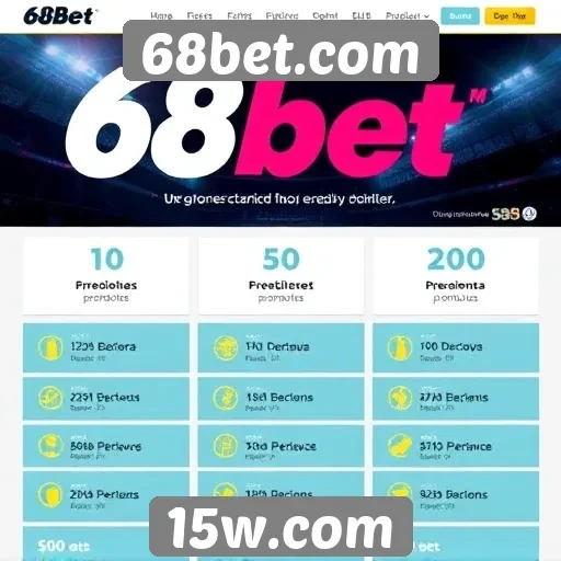 Promoções e bônus oferecidos por 68bet.com